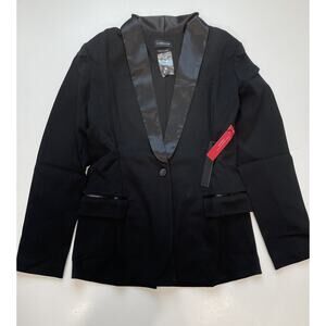 CARBON 38 Tuxedo Blazer Size Large Black NWT